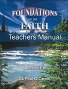 Teacher Manual: Foundations of the Faith