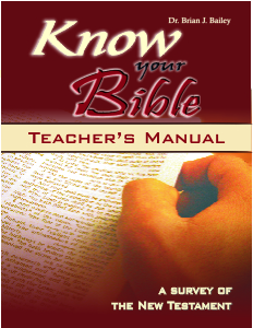 Teacher Manual: Know Your Bible - New Testament