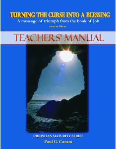 images Teacher Manual: Turning the Curse into a Blessing