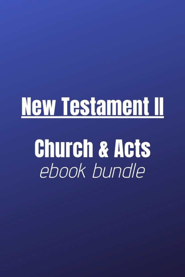 Ebook Bundle - New Testament 2: Church and Acts